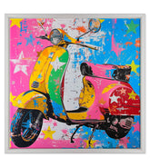 Retro Scooter in Technicolor