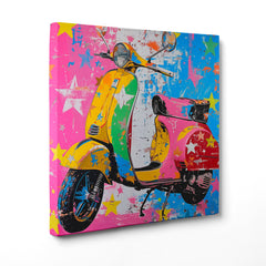 Retro Scooter in Technicolor