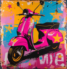 La Vespa che Sfida i Colori