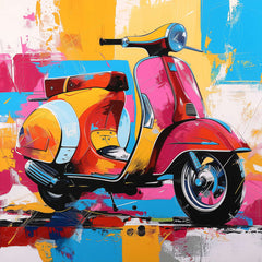 Riflessi del Tempo: La Vespa e il Mare