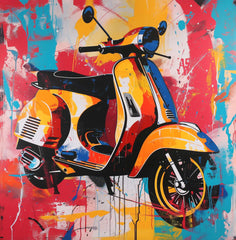 Energia Purpurea: La Vespa nell'Arte Contemporanea