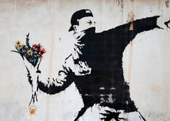 Banksy - Lanciatore di Fiori