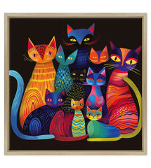 Convivio di Colori: L'Enigma Felino