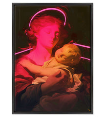 Classic Pop - Maternità Eterna in Neon Rosso