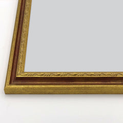 Cornice Classica su Misura - Modello Raffaello Foglia Oro e Mogano