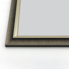 Cornice Moderna su Misura - Modello Brunelleschi Foglia Argento e Grigio