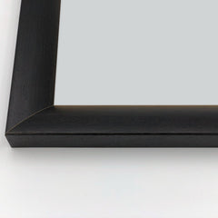 Cornice Moderna su Misura - Modello New York in Nero Cenere Poro Aperto