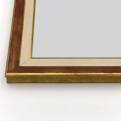 Cornice Classica su Misura - Modello Botero Foglia Oro e Mogano