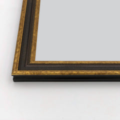 Cornice Classica su Misura - Modello Galleria Borghese Noce Foglia Oro