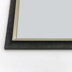 Cornice Moderna su Misura - Modello Brunelleschi Foglia Argento e Nero