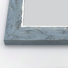 Cornice Moderna su Misura - Modello Provenza Azzurro e filo Bianco