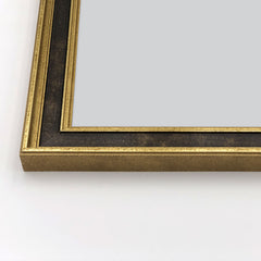 Cornice Classica su Misura - Modello Roma Foglia Oro e Nero