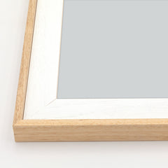 Cornice Moderna su Misura - Modello Doppio Manhattan Bianco e Natural Chic