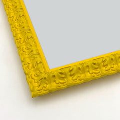 Cornice Moderna su Misura - Modello Pop Firenze colore Giallo