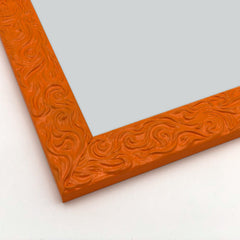 Cornice Moderna su Misura - Modello Andy colore Arancione