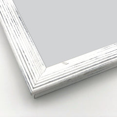 Cornice Moderna su Misura - Modello Modigliani Bianco Shabby