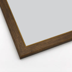 Cornice Classica su Misura - Modello Umbria Noce filo Foglia Oro