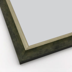 Cornice Moderna su Misura - Modello Brunelleschi Foglia Argento e Verde