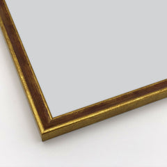 Cornice Classica su Misura - Modello Tiziano Foglia Oro e Mogano