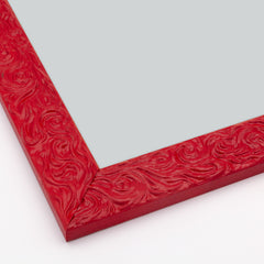 Cornice Moderna su Misura - Modello Andy colore Rosso