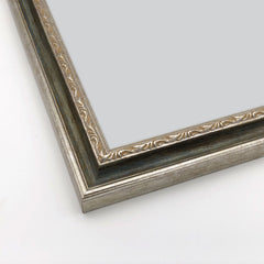 Cornice Classica su Misura - Modello Raffaello Foglia Argento e Verde