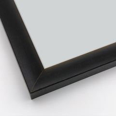 Cornice Moderna su Misura - Modello New York in Nero Cenere Poro Aperto