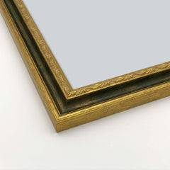 Cornice Classica su Misura - Modello Raffaello Foglia Oro e Verde