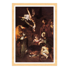 Caravaggio - Natività con i santi Lorenzo e Francesco d'Assisi