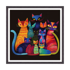 Convivio di Colori: L'Enigma Felino