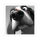 Macchia di Colore: Coccinella in Esplorazione