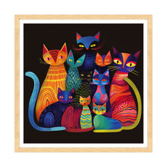 Convivio di Colori: L'Enigma Felino