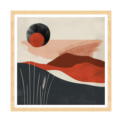 Eclipse Terrestre in Rosso Marsala