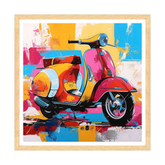 Riflessi del Tempo: La Vespa e il Mare