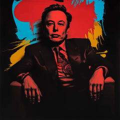 Elon Musk - Visionario in Rosso e Ombra