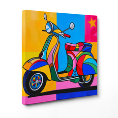 Vibrazioni Pop Art: La Vespa Multicolore