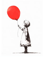 Silhouette di Speranza: Volare via in Rosso