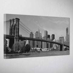 New York - Ponte di Brooklyn Bianco e Nero