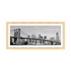 New York - Ponte di Brooklyn Bianco e Nero