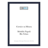 Cornice Moderna su Misura - Modello Napoli Blu Velato