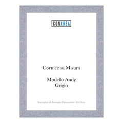 Cornice Moderna su Misura - Modello Andy colore Grigio