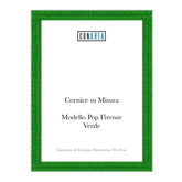 Cornice Moderna su Misura - Modello Pop Firenze colore Verde