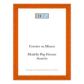 Cornice Moderna su Misura - Modello Pop Firenze colore Arancio