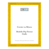 Cornice Moderna su Misura - Modello Pop Firenze colore Giallo