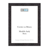Cornice Moderna su Misura - Modello Andy colore Nero
