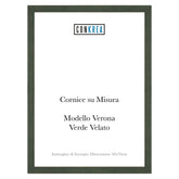 Cornice Moderna su Misura - Modello Verona Verde Velato