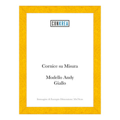 Cornice Moderna su Misura - Modello Andy colore Giallo