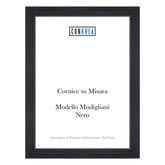 Cornice Moderna su Misura - Modello Modigliani Nero