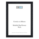 Cornice Moderna su Misura - Modello Pop Firenze colore Nero