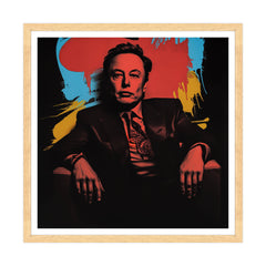 Elon Musk - Visionario in Rosso e Ombra