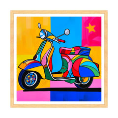 Vibrazioni Pop Art: La Vespa Multicolore